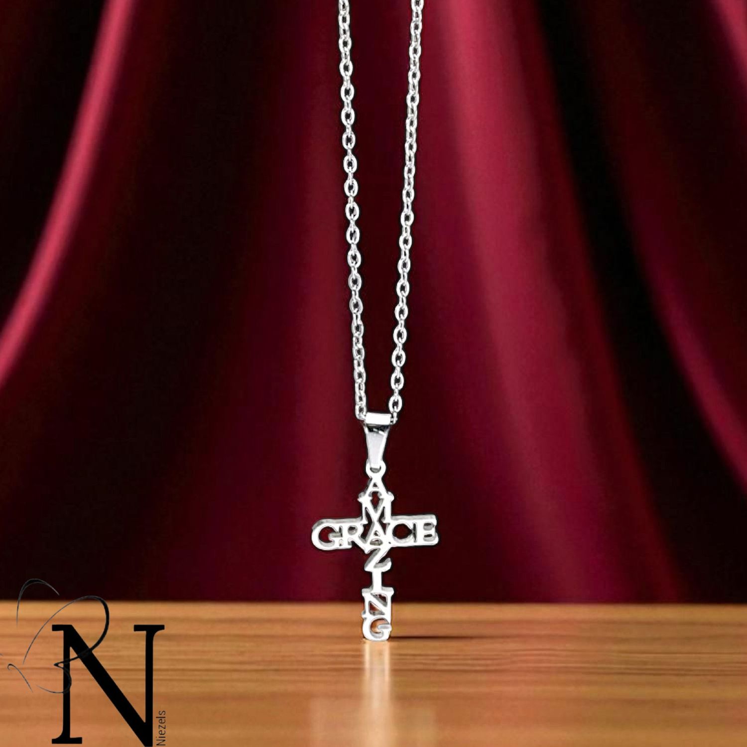 Stainless steel necklace- Amazing grace