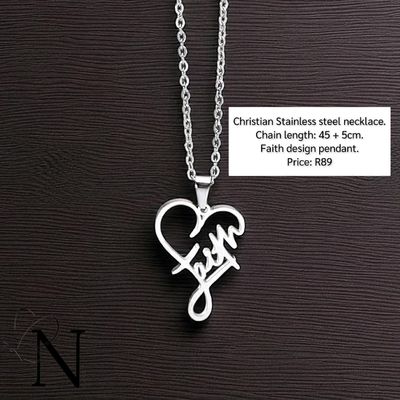 Stainless steel necklace - Faith