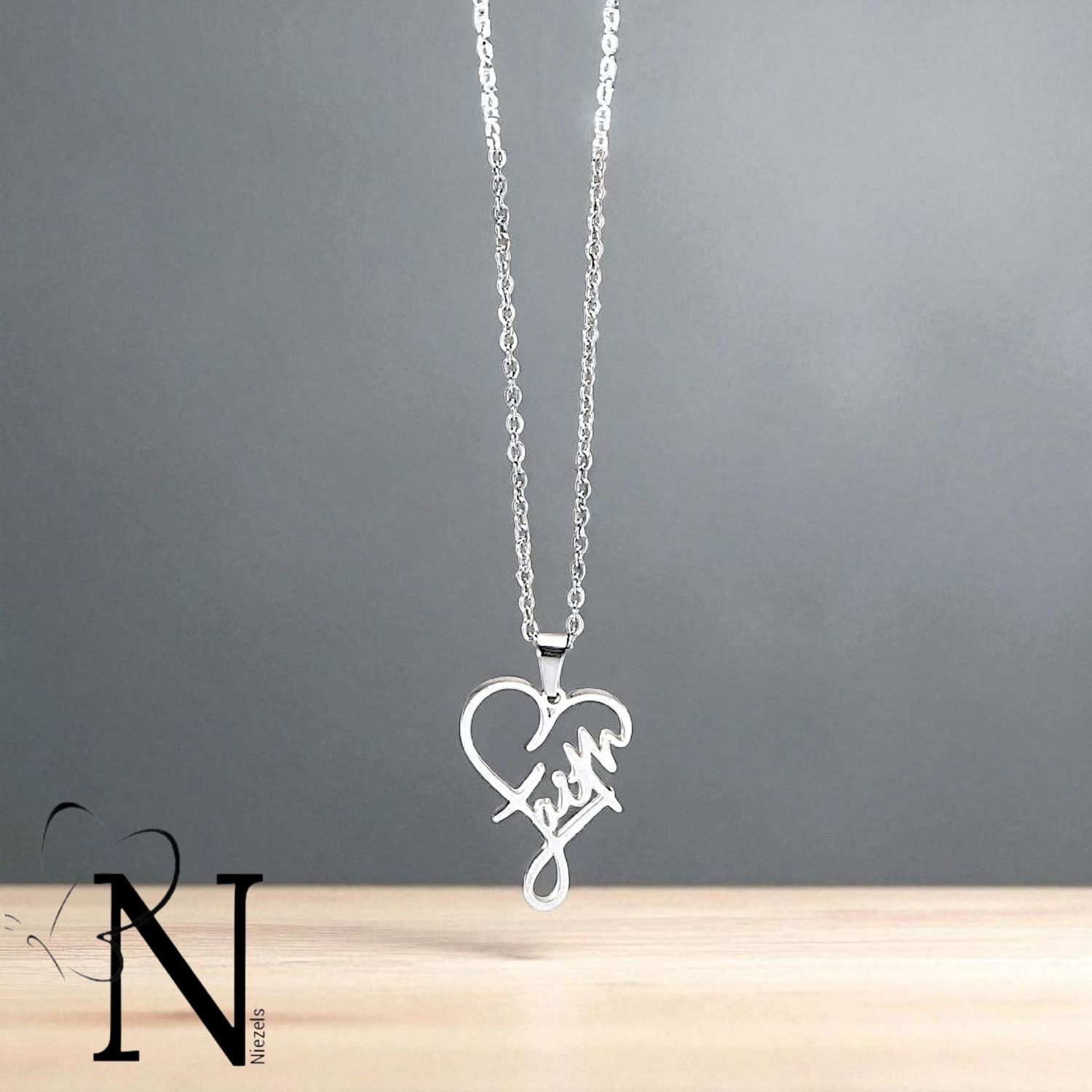 Stainless steel necklace - Faith