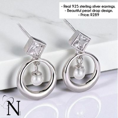 Real 925 sterling silver earrings.