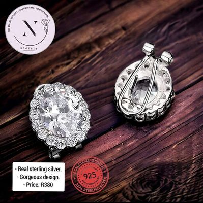 Real 925 sterling silver earrings.