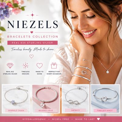 Niezels Bracelets/watches Available.