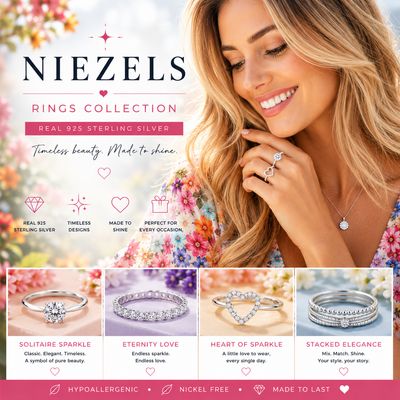 Niezels rings Available.