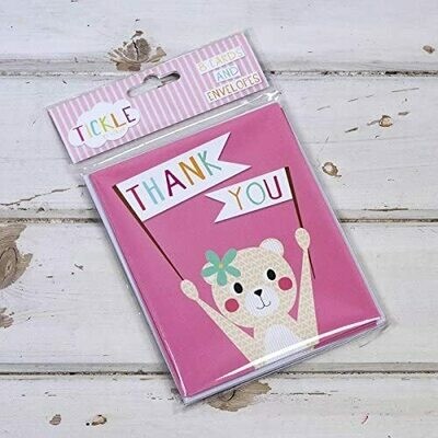 Bear Party Thank You Card Pack