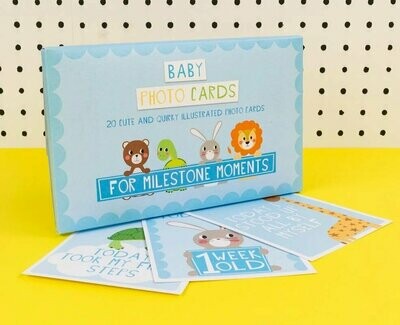 Baby Milestone Cards - Blue
