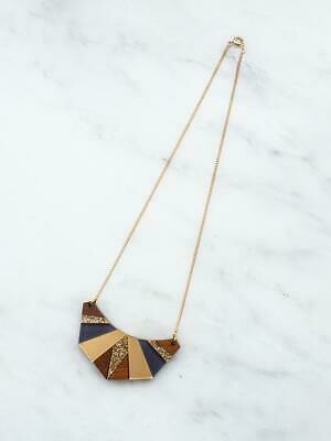 Egyptian Necklace Navy and Gold