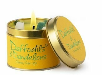 Lily Flame Daffodils & Dandelions Candle Tin