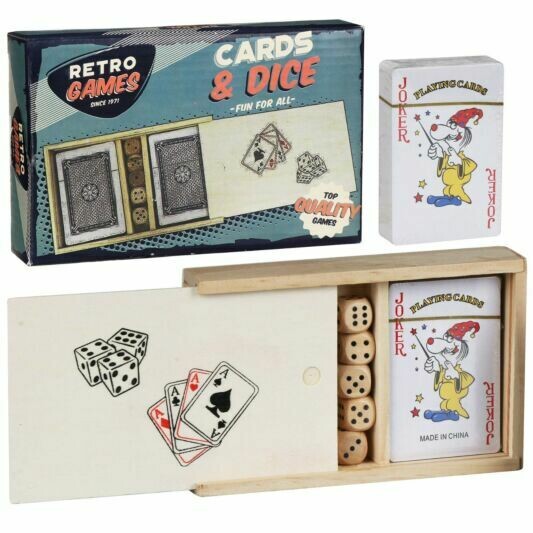 Retro Cards and Dice Set