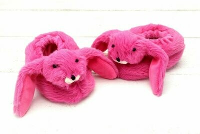 Baby Bunny Slippers - Bright Pink
