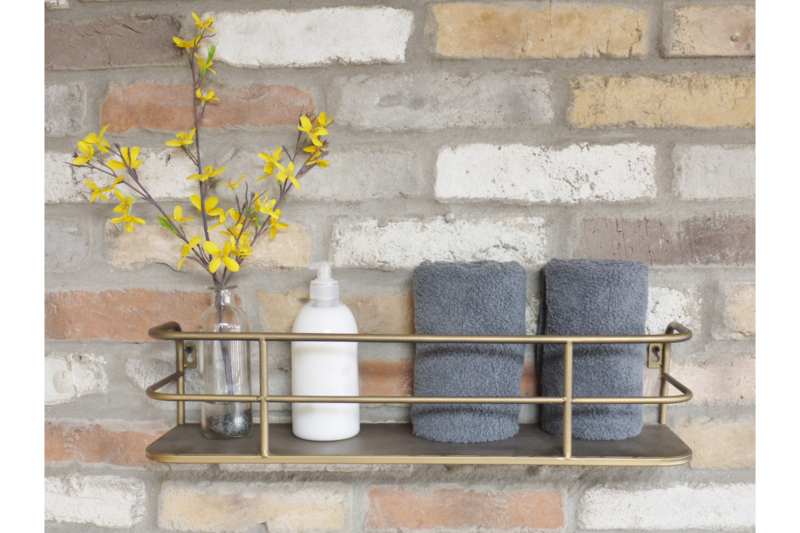 Antique Gold Wall Shelf