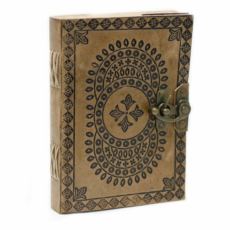 Leather Mandala Notebook (7"x5")