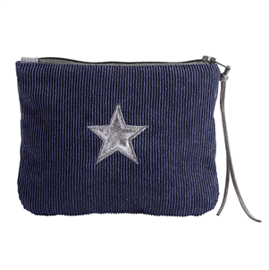 Corduroy Purse - Navy