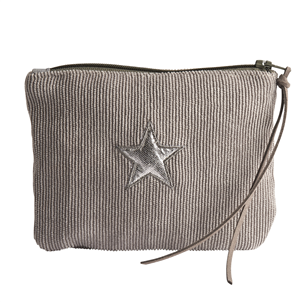Corduroy Purse - Grey