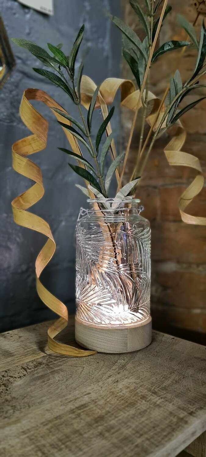 LED Lantern Vase Clear