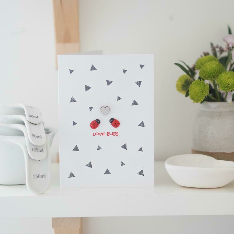 Daisycat Love Bugs Card