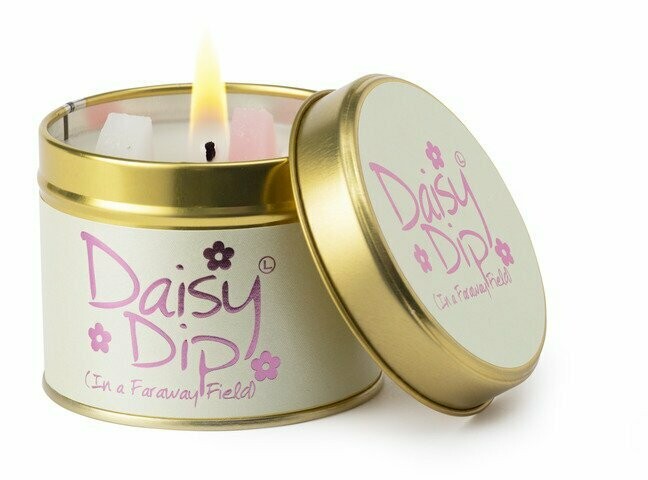 Lily Flame Daisy Dip Candle Tin