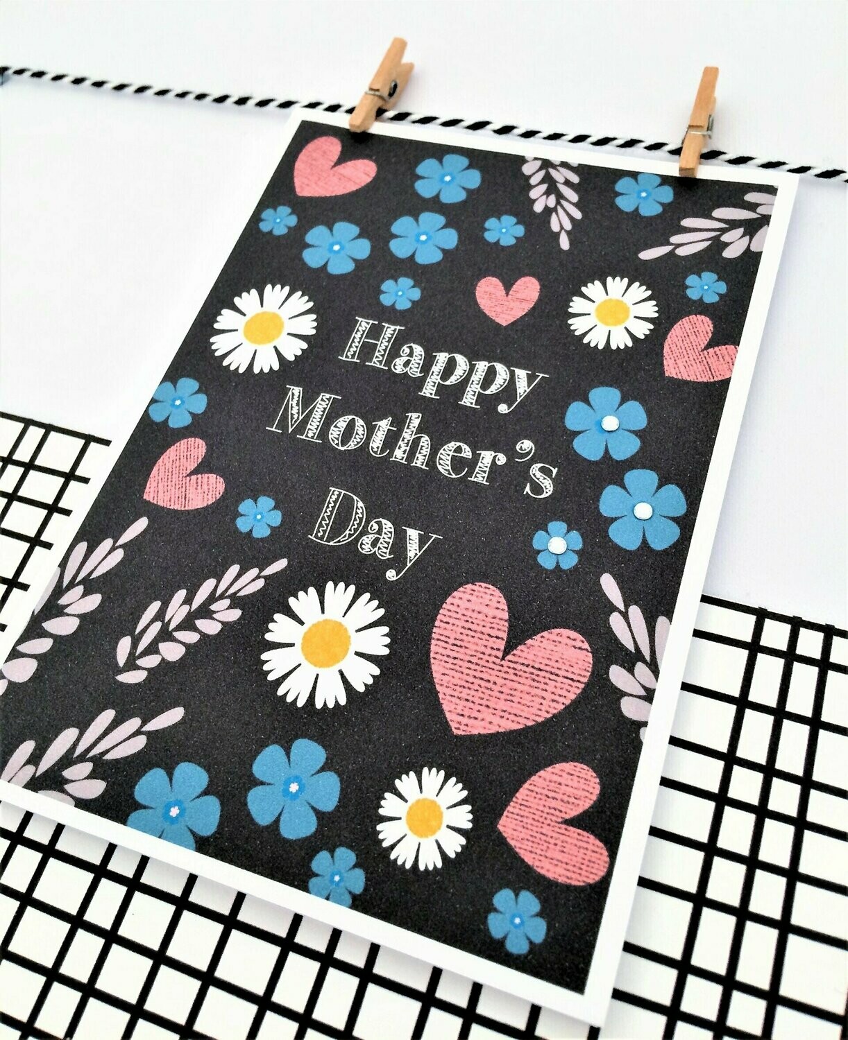 Daisycat Mother's Day Card with wildflower seeds