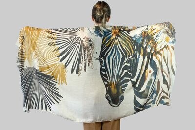 Painted Zebra Scarf