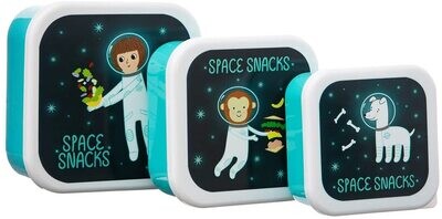 Space Explorer Lunch Boxes - Set of 3