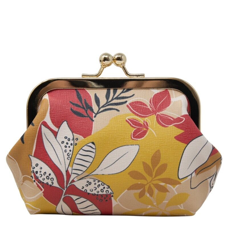 Orla Coin Purse - Beige/Pink