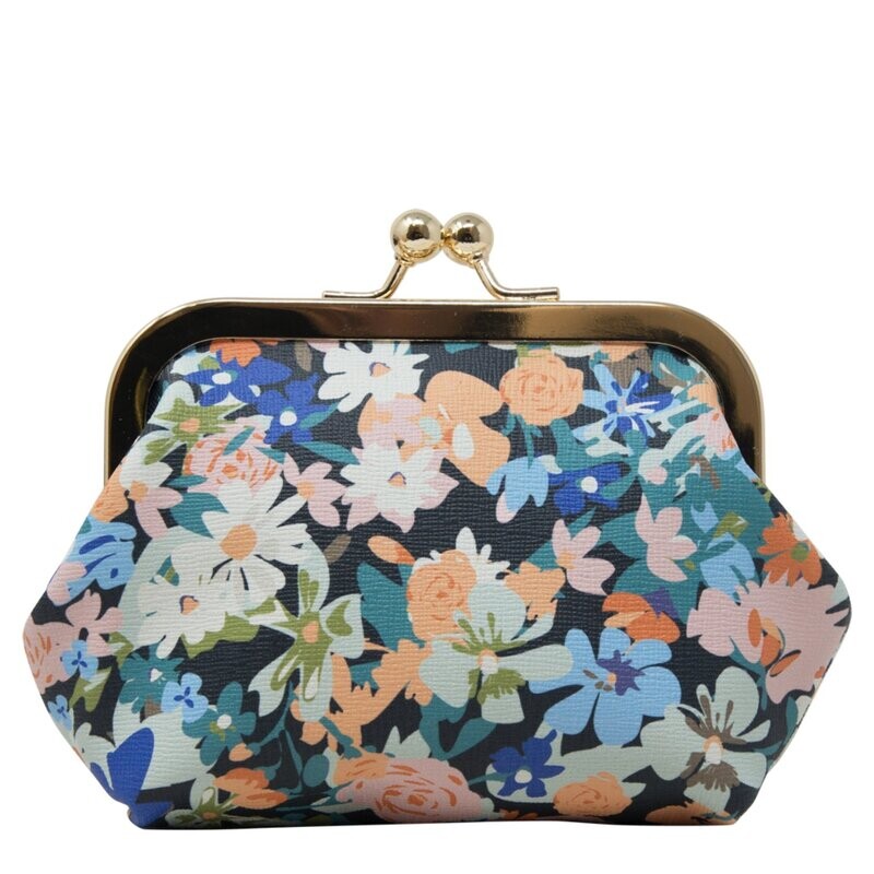 Orla Coin Purse - Light Blue/Floral