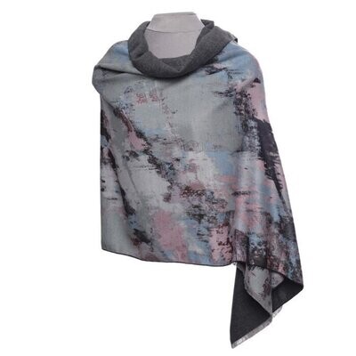 Abstract Scarf - Grey