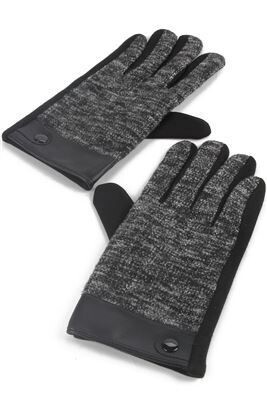 Men's Tweed Gloves - Black