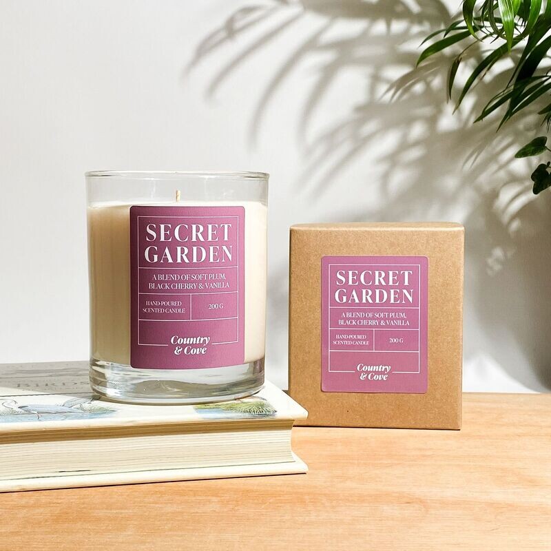 Country & Cove Scented Candle -  Secret Garden