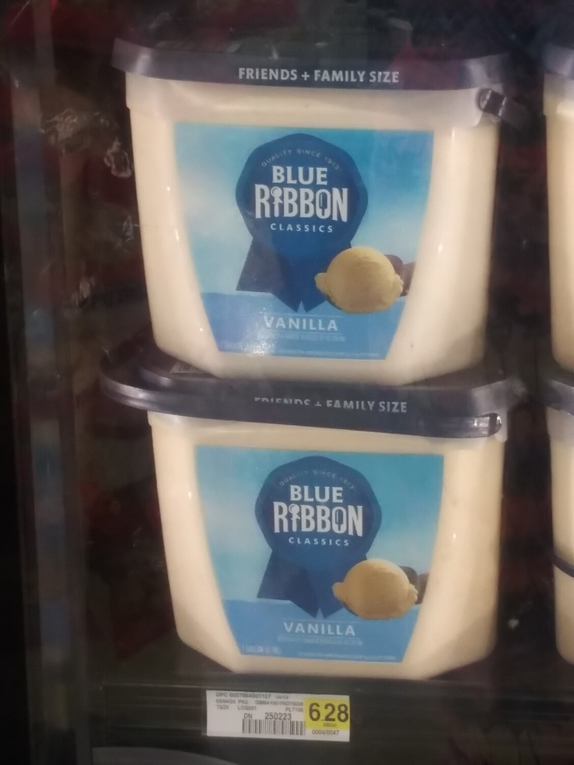 Cash Saver: Blue Ribbon Vanilla (or) CookiesNCream Ice Cream (Family Size)