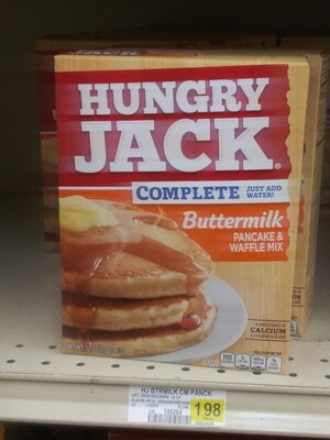 Cash Saver: Hungry Jack Complete Buttermilk Pancake And Waffle Mix 32oz