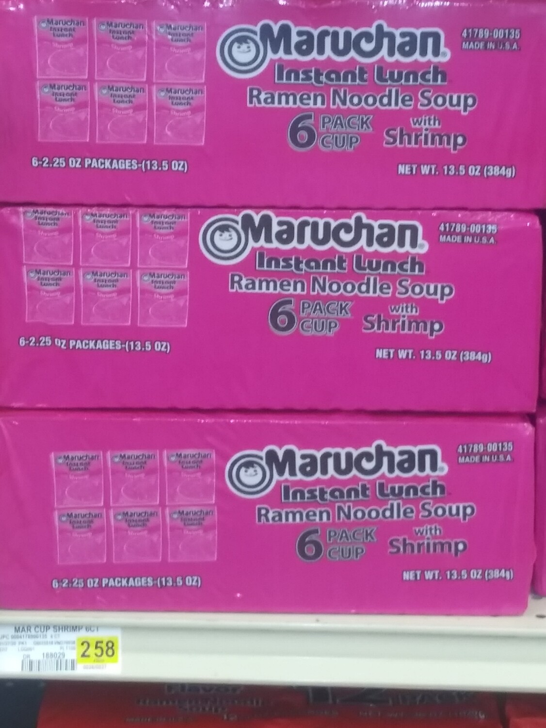 Cash Saver: Maruchan (Shrimp) Instant Ramen Noodle 6Pack Cups