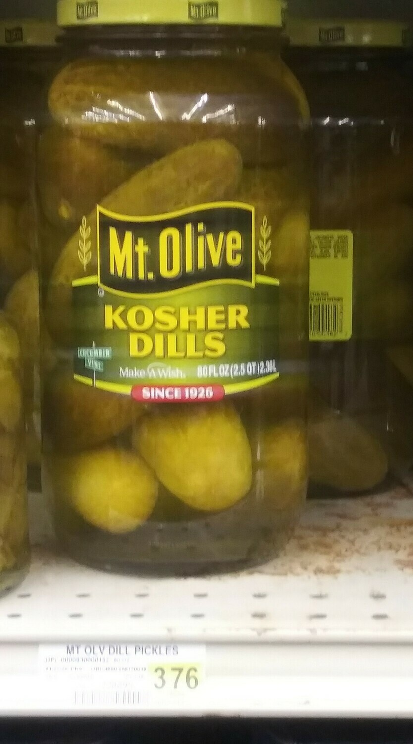 Cash Saver: Mt. Olive Kosher Dills 80fl oz