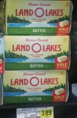 Cash Saver: Land O Lakes Butter (8 half sticks)