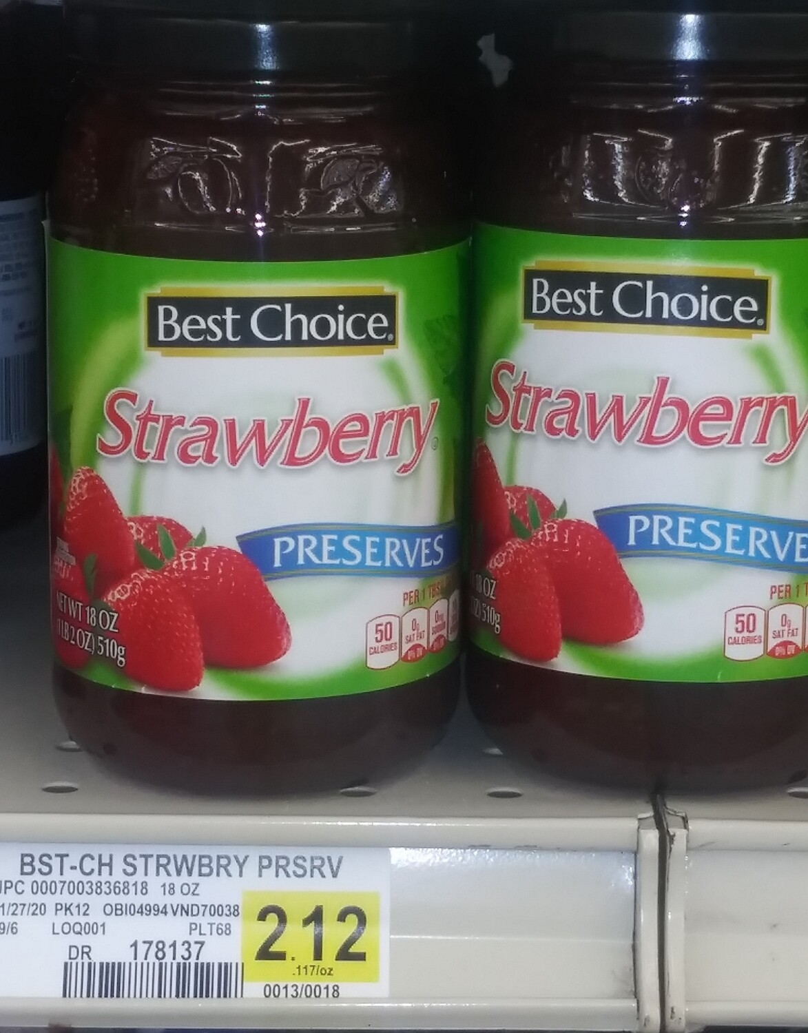 Cash Saver: Best Choice Strawberry Preserve 18oz
