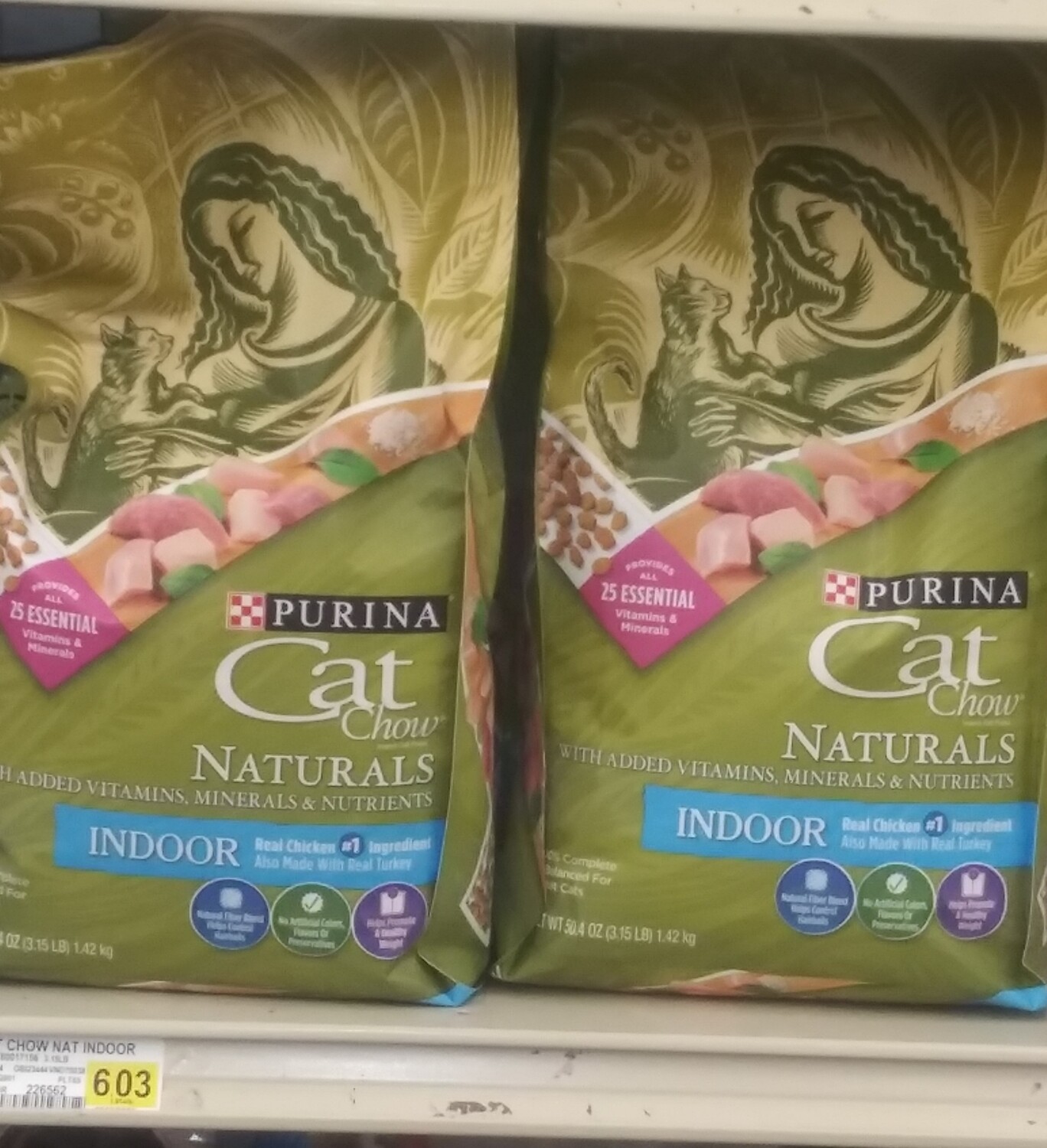 Cash Saver: Purina Cat Chow Naturals (Indoor) 3.15lb bag
