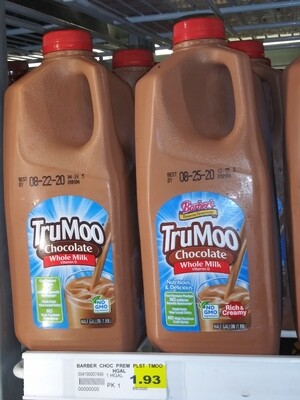 Cash Saver: TruMoo Chocolate Whole Milk Half Gallon