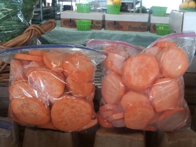Farmers Market: Sliced Sweet Potatoes (Small, Large)