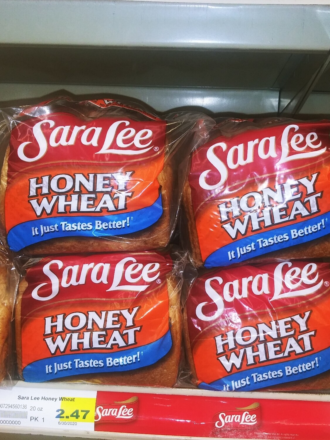 Cash Saver: Sara Lee Honey Wheat Bread