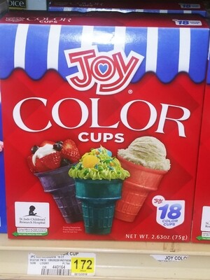 Cash Saver: Joy Color Ice Cream Cups