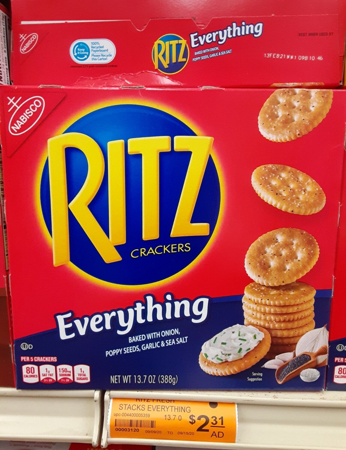 Cash Saver: Ritz Crackers Everything 13.7oz
