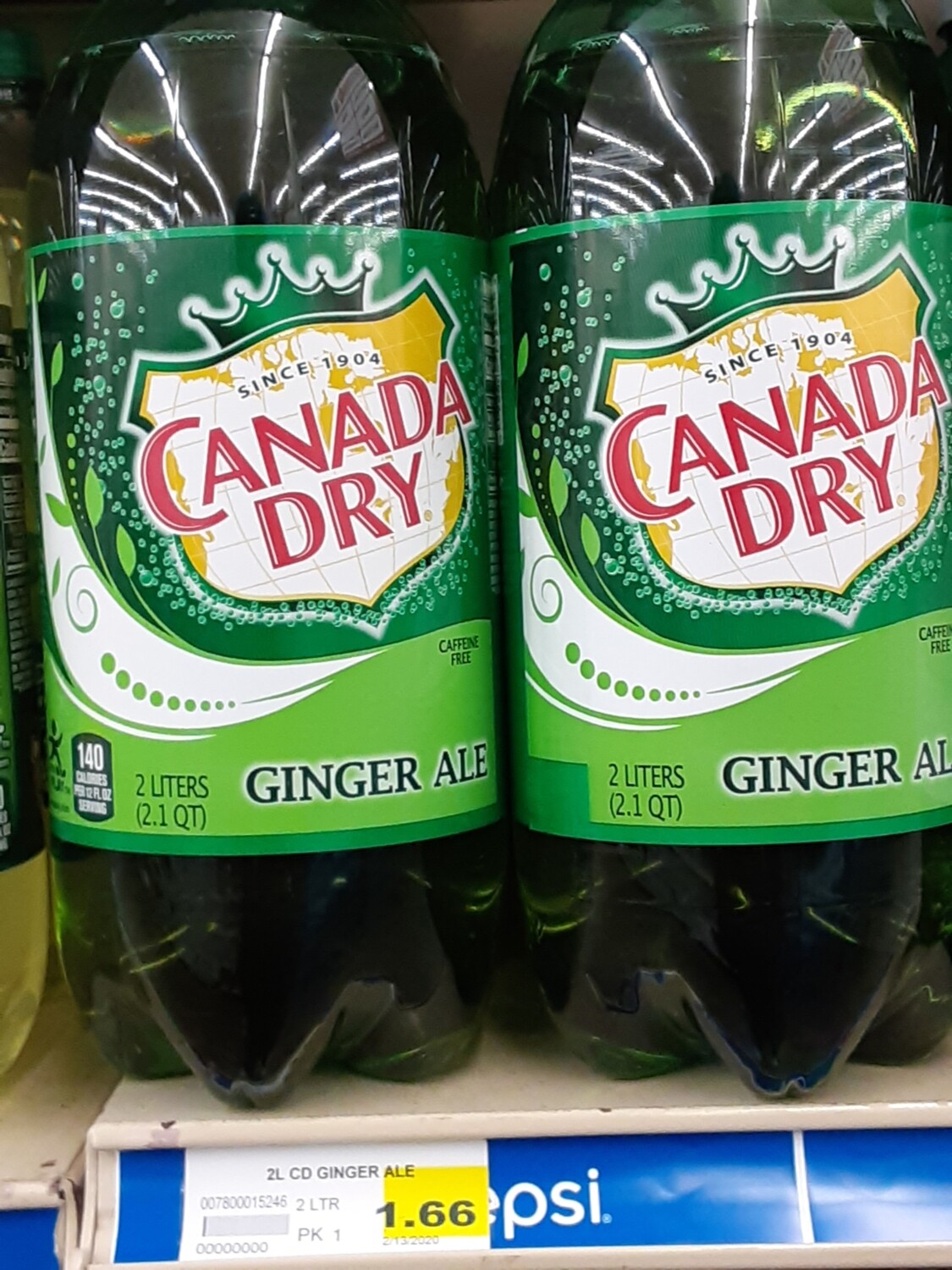 Cash Saver: Canada Dry Ginger Ale 2 Liter