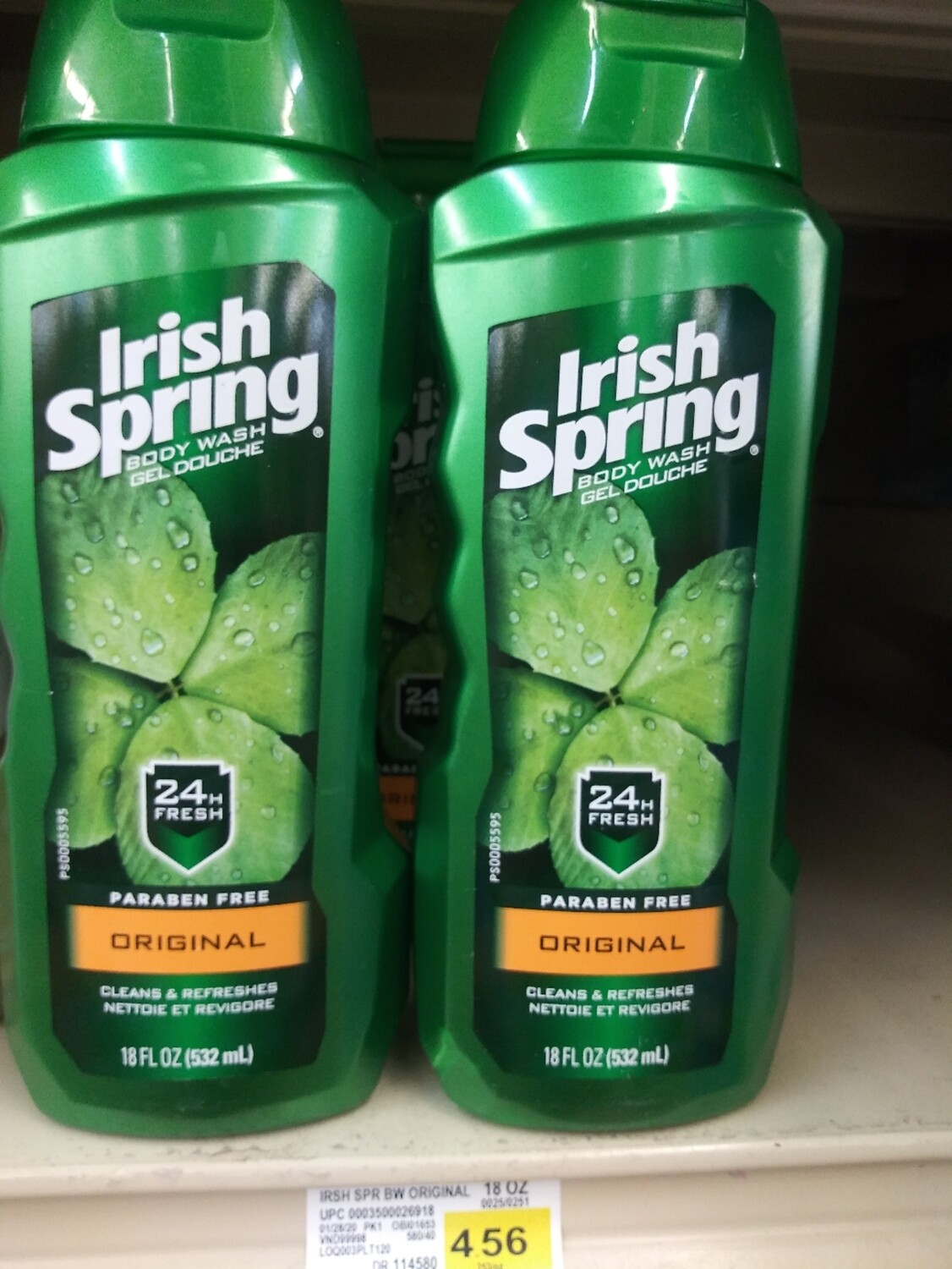 Cash Saver: Irish Springs Body Wash 18floz