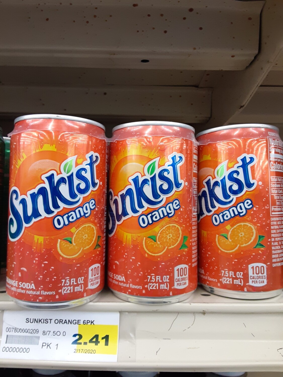 Cash Saver: Sunkist Orange Cans