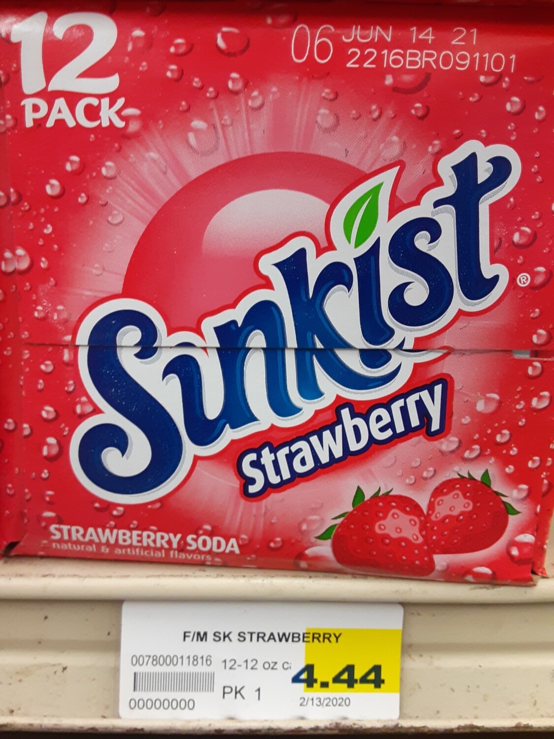 Cash Saver: Sunkist Strawberry 12pk