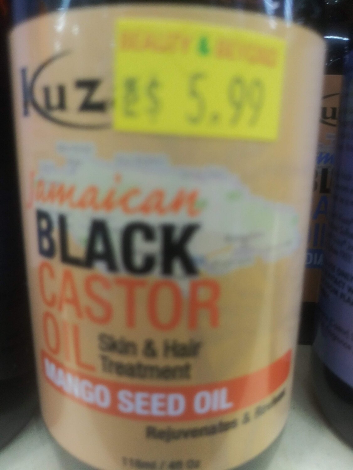 Kuz Jamaican Black Castor Oil (Mango Seed Oil)