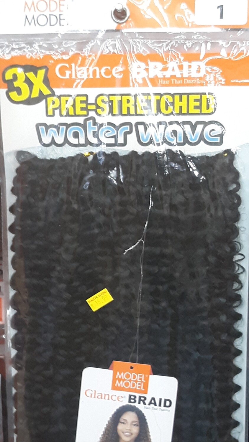 Glance Braid Pre-Stretched Water Wave 18" (1)
