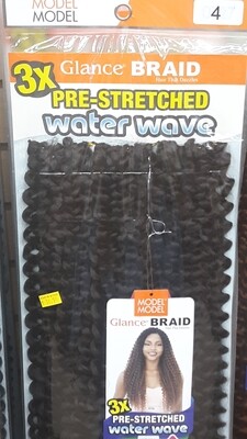 Glance Braid Pre-Stretched Water Wave 18" (4)