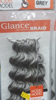 Glance Braid Beach Hair 16" (Grey)