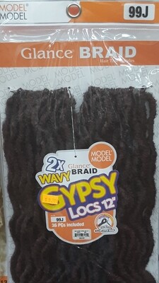Glance Braid Wavy Gypsy Locs 12" (99J)