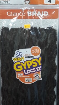 Glance Braid Wavy Gypsy Locs 12" (4)